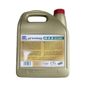 روغن موتور پروتک مدل 5W40 SN فول سینتتیک حجم پنج لیتر