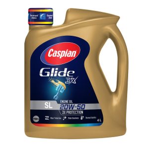 روغن موتور خودرو بنزینی کاسپین مدل CF 20W-50 Super Motor Oil حجم 4 لیتر
